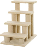 Stylish Cat Tree Tower with Sisal Scratching Posts, Cozy Condo, and Plush Perches for Climbing, Resting, and Play (Cream White + Particle Board)