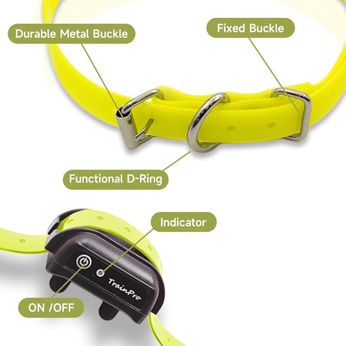 Universal 27 ½” X ¾” Replacement Band Strap for Dog Training Collar - Adjustable Waterproof TPU for Remote E-Collar, Static/Vibration Shock Trainer