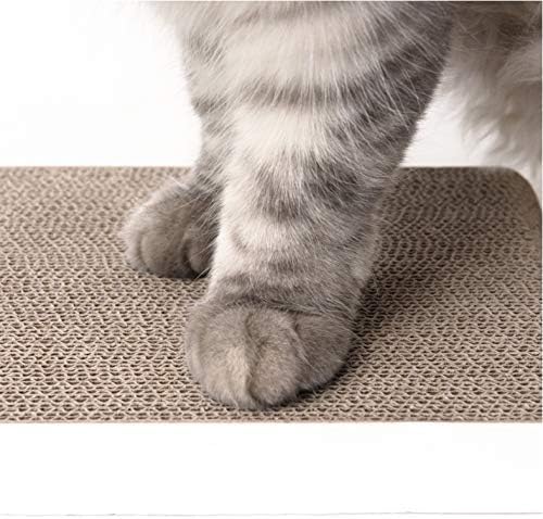 Cat Scratcher, Heavy Duty Scratch Pad, Durable Corrugated Cardboard Scratching Board for Indoor Cats, Double-Sided Usability, Recyclable, with Catnip