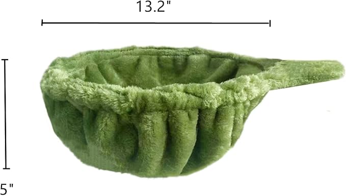 SHENGOCASE 13" Green Nest Basket Lounger Hammock Bed Replacement for Cat Tree Tower, 5-Pack Hanging Toys, Cat Tree Accessories Hammock Attachment (Medium 1pc, Green)