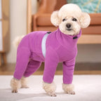 Polar Fleece Dog Coats for Small Medium Dogs, Winter Jacket Sweater Vest Bodysuit, Four-Legged Warm Clothes Pajamas