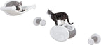 Trixie Wall Mounted Cat Lounge Set with Hammock & Condo – Climbing Shelves with Plush Condos & Sisal Steps – Wall-Mounted Cat Furniture for Scratching & Lounging – Gray, 18.75 x 11 x 11.25 in