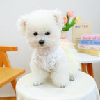 Furbabycare® Elegant Sweet Fashion Puppy Dog Blingbling Princess Skirt Pet Dog Lace Cake Camisole Tutu Dress J-White X-Small