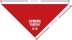 Dog Bandana, Red, 25 x 17 inches, Flannel, Geometric Pattern, Comfortable, Lightweight, V-Neck, 14 inches Neck, All Dog Sizes, Casual Style, Perfect for Daily Wear & Gifts