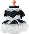 Furbabycare® Elegant Sweet Fashion Puppy Dog Blingbling Princess Skirt Pet Dog Lace Cake Camisole Tutu Dress H-Black X-Small