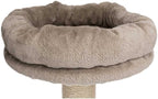 TRIXIE Fabiola 55-in Cat Tower, Jute Scratching Posts, Cat Tree with Plush-Covered Condo, Hammocks, and Platforms, Gray