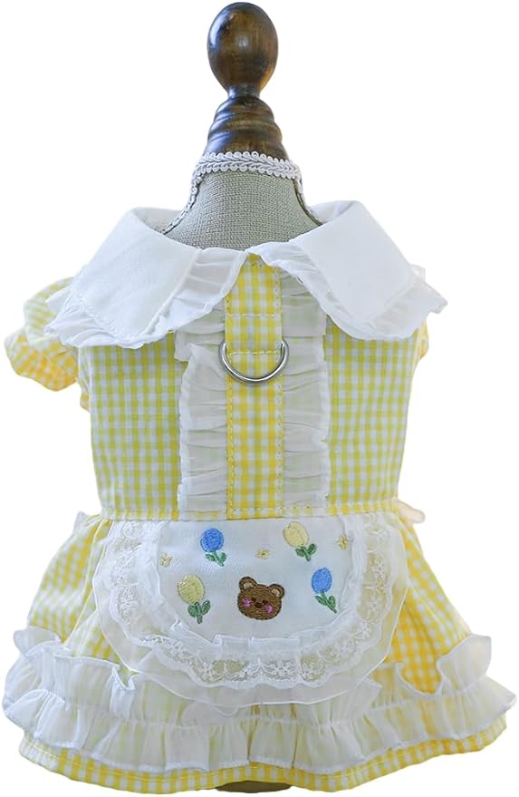 Furbabycare® Elegant Sweet Fashion Puppy Dog Blingbling Princess Skirt Pet Dog Lace Cake Camisole Tutu Dress G-Bear X-Small