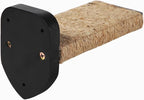 3 Pcs Cat Steps and Perches for Wall, Climbing Shelf With Hemp Rope, Wall-Mounted Furniture Set With Scratching Pads for Playing (Black)