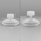 Screw Nut Suction Cup 3.15 Inch Large Without Hook Sucker Strong Hanging Holder for DIY Glass Window Shelf Mirror Replacements Home Kitchen Bathroom Organization Decoration 4 Packs