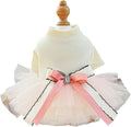 Furbabycare® Elegant Sweet Fashion Puppy Dog Blingbling Princess Skirt Pet Dog Lace Cake Camisole Tutu Dress Q-Apricot X-Small
