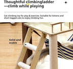 Deluxe Large Cat Tree with Hammock and Condo Sisal Scratching Posts Multi-Level Cat Tower for Indoor Cats Playhouse Perch Furniture