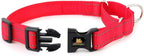 PLUTUS PET Reflective Martingale Collar with Quick Snap Buckle,No Pull Dog Choker Collar for Small Medium Large Dogs,L,Red