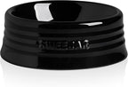 Sweejar Gradient Dog Bowl, Ceramic Dog Food Dish for Puppy and Kitten, Porcelain Pet Bowl for Food and Water 8 oz (Black)