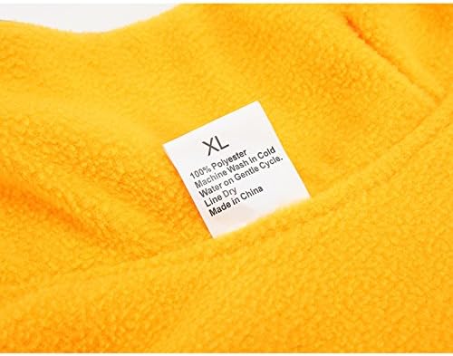 Creation Core Windproof Plush with Sport Vest Dog Clothes Night Reflective Jacket Pet Keep Warm Jacket No Pull No Choke Design Eco-Friendly for Small and Large Big Dog(Yellow XXL)