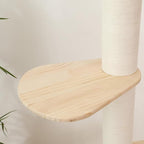 Wooden Pedal Cat Shelves for Floot to Ceiling Cat Tree Parts