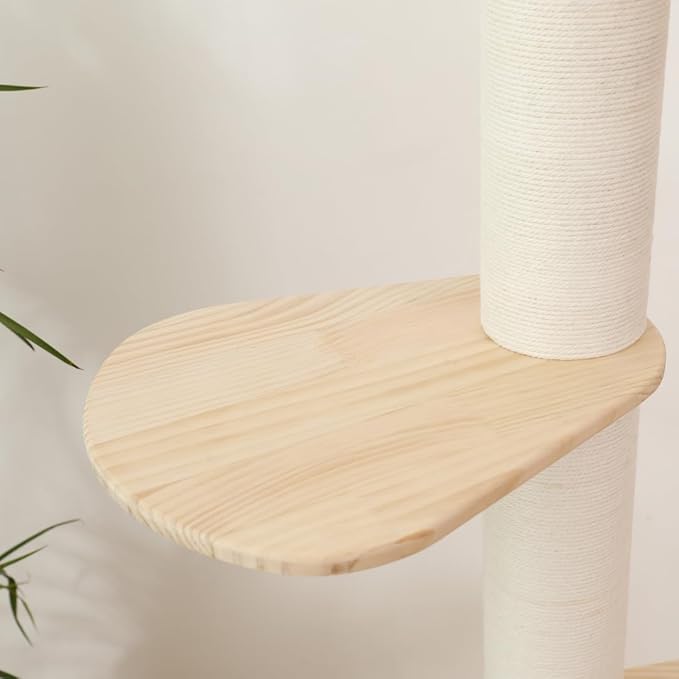 Wooden Pedal Cat Shelves for Floot to Ceiling Cat Tree Parts