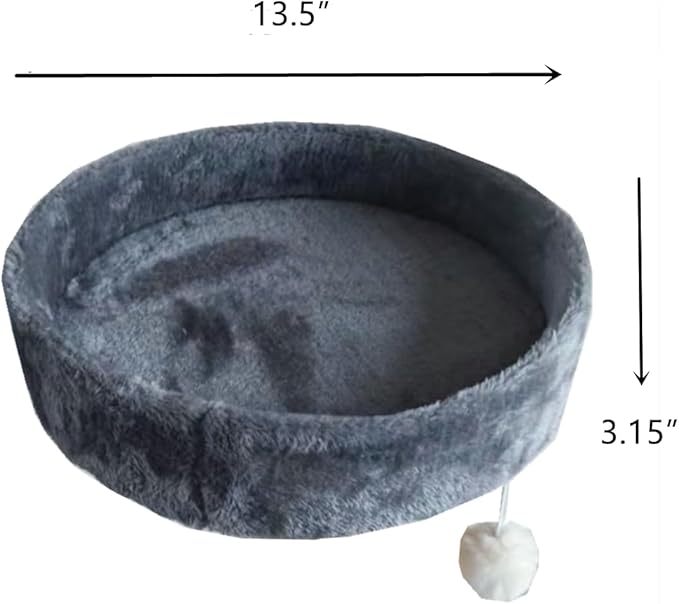 SHENGOCASE 13.5" Cat Tree Tower Accessories Replacement Parts Top Perch Bed Platform, Cat Tower Add ons (Grey, M10)