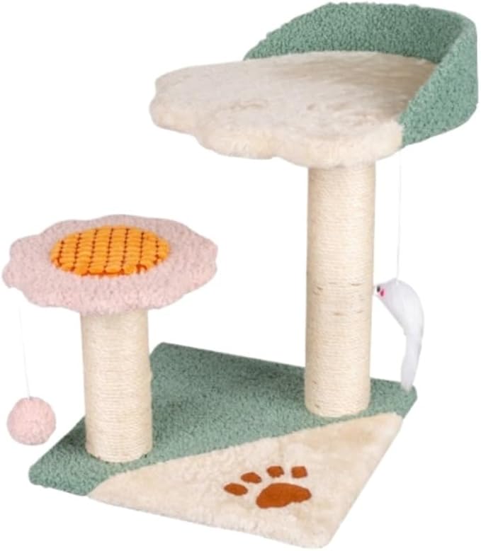 Cat Climbing Tower Large Cat Tree for Indoor Cats Tall Cat Tower with Sisal Scratching Posts and Pads Padded Plush Indoor Cats Tree(A)