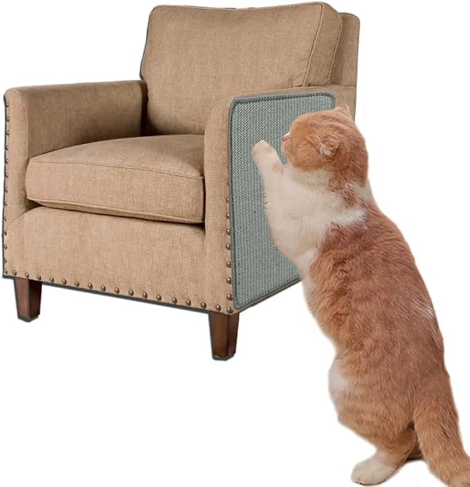 Sisal Cat Scratching Pad Bed Corner Protector Cat Scratcher Mat Anti-Slip Scratch Playing Mat Furniture Protection Couch Cover for Grinding Claw