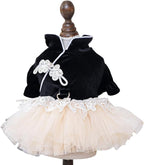 Furbabycare® Elegant Sweet Fashion Puppy Dog Blingbling Princess Skirt Pet Dog Lace Cake Camisole Tutu Dress I-Black X-Small