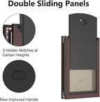 Rescumascer XL Dog Door for Door, Aluminum Extra Large Dog Door with Two Sliding Lock Panels, Large Pet Door for Dogs up to 220lbs