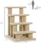 Premium Cat Tree Tower with Scratching Posts, Cozy Condos, and Hammock for Indoor Cats – Stylish Vertical Play Center (Cream White + Particle Board)
