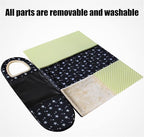 Dog Bed or Cat Bed,2 Ways to Use,Indoor Pet House with Fluffy Mat,Removable and Washable Cover,Splash-Proof House and Non-Slip Bottom,for Medium Dogs and Cats(L Light Green & Gray)