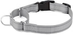 Plutus Pet Reflective Martingale Collar with Buckle - Durable and Adjustable Training Collar for No Pulling, Dog Choker Collar for Small Medium Large Dogs, Gray, S