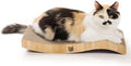 Reversible Wave Cat Scratcher for Indoor Cats - Cat Scratching Board, Horizontal Cat Scratch Pad Lounger with Reversible Usability and Extra Comfort for Lounge(1Pack, Oak)