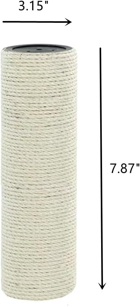 SHENGOCASE 2-Pack 7.87" L, 3.15" Ø Cat Tree Replacement Post for Cat Tree with 3 Handwoven Basket Bed, Tower Accessories Replacement Pole