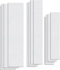 12pcs Cat Scratching Manicure Strips - Nail File for Cats Scratch Liner for Litter Box Furniture Door Floor 12pcs Peel Stick Scratching Sandpaper (Clear)