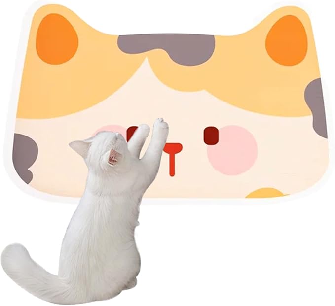 Wall Mounted Cat Scratcher, 2025 New Cat Scratcher Mat, Wall & Floor Cat Scratcher Pad, Self-Adhesive Cat Scratching Mat, Trimmable Self-Adhesive Carpet, Cats Scratchers for Indoor Cats (Colourful-C)