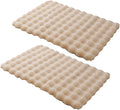 SHENGOCASE Pet Cushion Pad, 15.7 x 23.6 inches, 2-Pack, Faux Fur Dog Cat Kneading Pillow, Washable Crate Mat, Beige