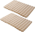SHENGOCASE Pet Cushion Pad, 15.7 x 23.6 inches, 2-Pack, Faux Fur Dog Cat Kneading Pillow, Washable Crate Mat, Beige