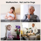 Comsmart Smart Wireless Dog Door Bell, Doggie Doorbell for Pet Potty Training Communication Go Outside Press Button with 38 Melodies 4 Volume Levels LED Flash (1 Receiver & 1 Transmitter), Black
