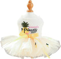 Furbabycare® Elegant Sweet Pineapple Puppy Dog Blingbling Princess Skirt Pet Dog Lace Cake Camisole Tutu Dress D-Pineapple X-Small