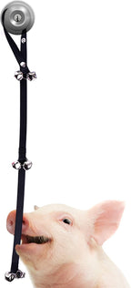 SunGrow Dog & Ferret Potty Door Bell, 34 Inches, Nylon Bells, House-Training Cat, Pot Belly Pig, Small, Medium & Large Pets, 3 Levels of Bell