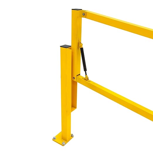 12' Dock Door Gate, OSHA-Compliant Safety Barrier, Loading Bay Fall Hazard Protection, Openings Up to 145" W, Counterbalanced, Indoor Use, Guardian