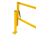 8' Dock Door Gate, OSHA-Compliant Safety Barrier, Loading Bay Fall Hazard Protection, Openings Up to 98" W, Counterbalanced, Indoor Use, Guardian