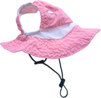 Dog Hat with Ear Hole for Large Dog Sunscreen Summer Bucket Hats Cat Suncare Cooling Outdoor Hat Sun Protection Pet Caps (Blue, X-Large)