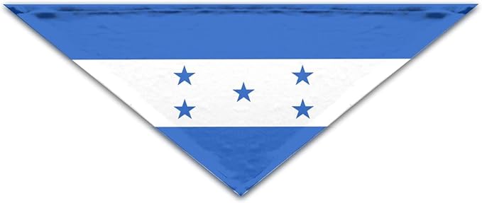 Dog Bandanas Flag of Honduras Pet Bandana Scarf Triangle Bibs Kerchief Accessories for Dogs Cats