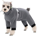 Polar Fleece Dog Coats for Small Medium Dogs, Winter Jacket Sweater Vest Bodysuit, Four-Legged Warm Clothes Pajamas