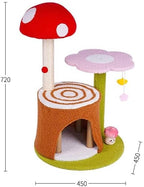 Cat Tree Cat Tower Cactus cat litter cat scratching column kitten climbing frame wear-resistant scratching claw grinding device teasing cat toys Cat Tree Condo Cat Tree Indoor Climbing ( Color : Brass