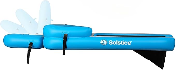 SOLSTICE Inflatable Pup Plank, Dog Water Ramp for Boats & Docks, Boost Step, 220 lb Capacity - Floating Platform for Pets for Lake, River, Beach & Swimming Pool, Includes Pump, Patent-Protected Design