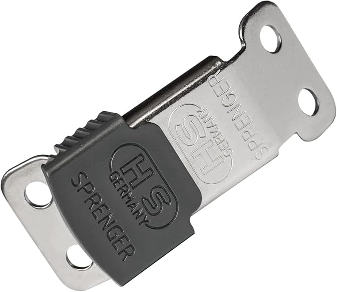 Herm Sprenger ClicLock Fastener Stainless Steel Buckle for Prong Dog Training Collar & Quick Release (Black Jacket, 4.0mm)
