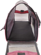 Cat Carrier,Soft-Sided Pet Travel Carrier for Cats,Dogs Puppy Comfort Portable Foldable Pet Bag Airline Approved (LightPink)