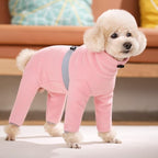 Polar Fleece Dog Pajamas Bodysuit - Small to Medium Dogs, Winter Jacket & Sweater for Small Dogs, Four-Legged Warm Clothes