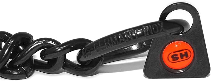 Herm Sprenger Black Stainless Steel Dog Training Collar No-Pull Slip Chain for Small Medium Large Dogs for Easy Control Made in Germany 2.5mm 24in (60cm)