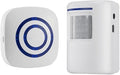 Motion Sensor Door Chime for Business, Outdoor Doorbell Kit Wireless Driveway Alert: Infrared Motion Sensor Chime with 1 Plug-in Receiver and 1 PIR Motion Sensor Detector Alert - LED Indicators