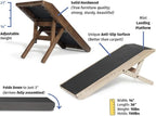 Dog Ramp for Couch, by DoggoRamps – Furniture Quality Solid Hardwood Ramp for Dogs to Get on Couch with Platform Top & Non-Slip Grip – Dog Couch Ramp for Small & Medium Dogs – 100% Made in N America